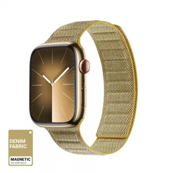 Crong Melange magneettiranneke Apple Watch 38/40/41/42 mm (keltainen melange)