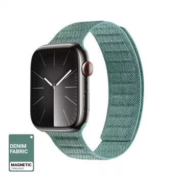 Crong Melange magneettiranneke Apple Watch 44/45/46/49 mm (turkoosi melange)