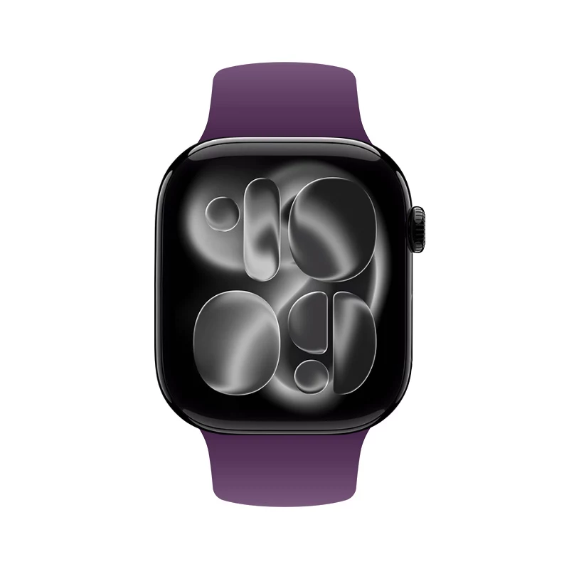 Crong Liquid Silicone Sport Band Apple Watch 44/45/46/49 mm - plum