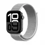 Crong Nylon Sport ranneke Apple Watch 44/45/46/49 mm (hopeanharmaa)
