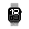 Crong Nylon Sport ranneke Apple Watch 44/45/46/49 mm (hopeanharmaa)