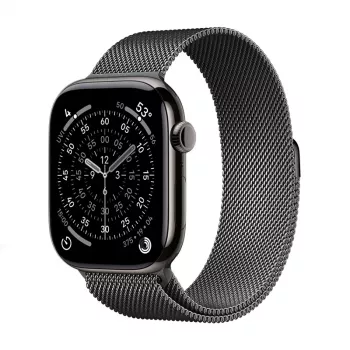 Crong Milano Steel - ruostumaton teräsranneke Apple Watch 38/40/41/42 mm (grafiitti)