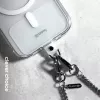 Crong Phone Crossbody -ranneke hopeaketjulla - universaali älypuhelinhihna