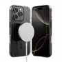 Crong Clear MAG Pro -kotelo iPhone 16 Pro -puhelimelle MagSafe (musta)