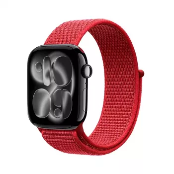 Crong Nylon Sport Loop Apple Watch 38/40/41/42 mm punainen