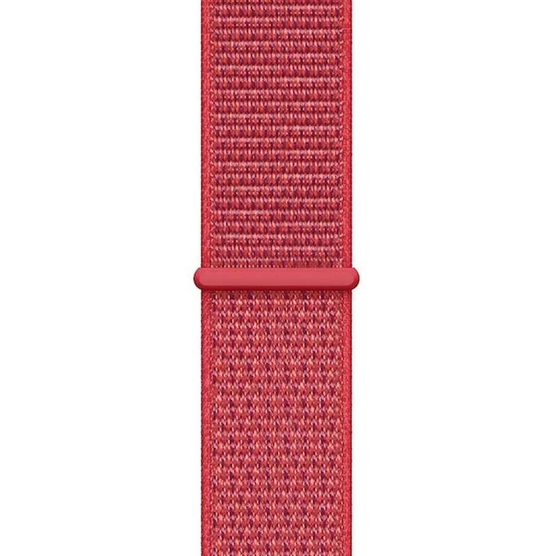 Crong Nylon Sport Loop Apple Watch 38/40/41/42 mm punainen