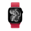 Crong Nylon Sport Loop Apple Watch 38/40/41/42 mm punainen