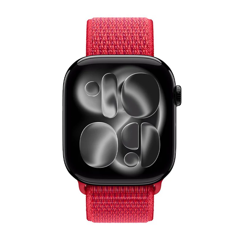 Crong Nylon Sport Loop Apple Watch 38/40/41/42 mm punainen