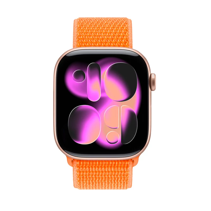 Crong Nylon Sport Loop Apple Watch 38/40/41/42 mm oranssi