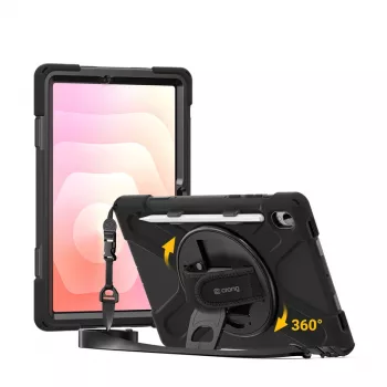 Crong Defender Plus kotelo Samsung Galaxy Tab S11 11 tuuman - musta