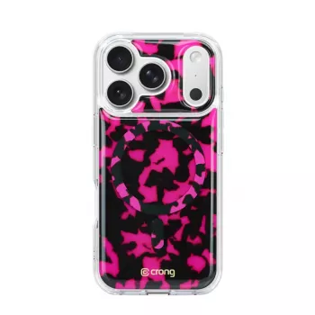 Crong Deluxe MAG Cover - kotelo iPhone 17 Pro MagSafe (Pink Tortoise)