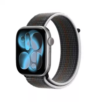 Crong Nylon Sport Loop Apple Watch 38/40/41/42 mm -rannekkeeseen (Midnight Run)