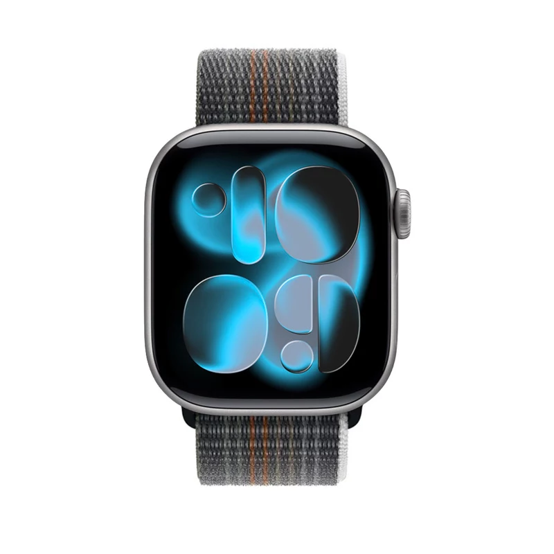 Crong Nylon Sport Loop Apple Watch 38/40/41/42 mm -rannekkeeseen (Midnight Run)