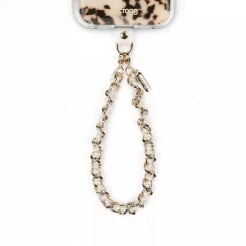 Crong Phone Charm Pearl Twist - tyylikäs kaulapanta puhelinkoteloille