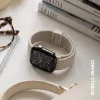 Crong Wave Band punottu nylonranneke Apple Watch 38/40/41/42 mm -kelloon (beige)