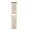 Crong Wave Band punottu nylonranneke Apple Watch 38/40/41/42 mm -kelloon (beige)