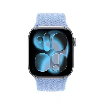 Crong Wave Band punottu nylon Solo Loop Apple Watch 38/40/41/42 mm -kelloon, sininen