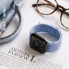 Crong Wave Band punottu nylon Solo Loop Apple Watch 38/40/41/42 mm -kelloon, sininen