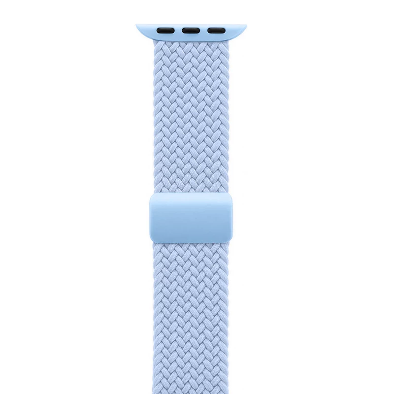 Crong Wave Band punottu nylon Solo Loop Apple Watch 38/40/41/42 mm -kelloon, sininen