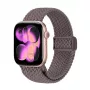 Crong Wave Band punottu nylonranneke Apple Watch 38/40/41/42 mm -kelloon, ruskea