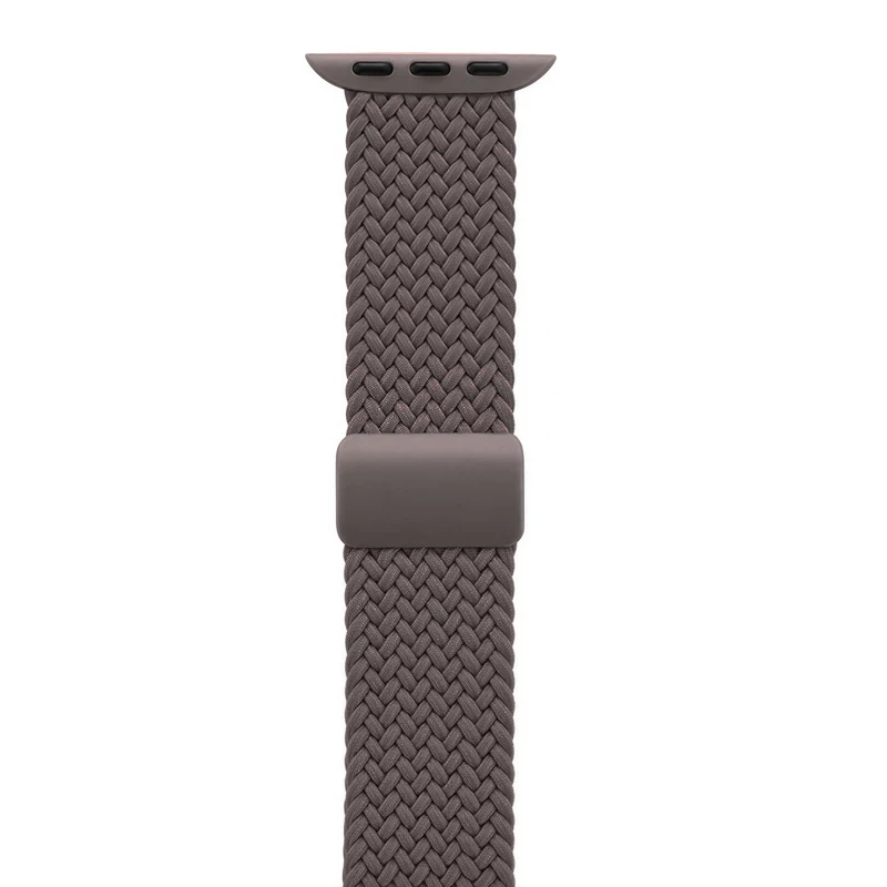 Crong Wave Band punottu nylonranneke Apple Watch 38/40/41/42 mm -kelloon, ruskea