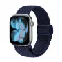 Crong Wave Band punottu kangasranneke Apple Watch 38/40/41/42 mm -kelloon (Navy Blue)