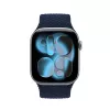 Crong Wave Band punottu kangasranneke Apple Watch 38/40/41/42 mm -kelloon (Navy Blue)