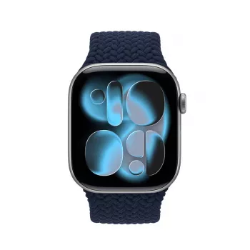Crong Wave Band punottu kangasranneke Apple Watch 38/40/41/42 mm -kelloon (Navy Blue)