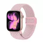 Crong Wave Band punottu nylon Solo Loop Apple Watch 38/40/41/42 mm -kelloon, pinkki