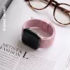 Crong Wave Band punottu nylon Solo Loop Apple Watch 38/40/41/42 mm -kelloon, pinkki