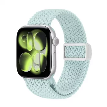 Crong Wave Band punottu kangasranneke Apple Watch 38/40/41/42 mm -kelloon (minttu)