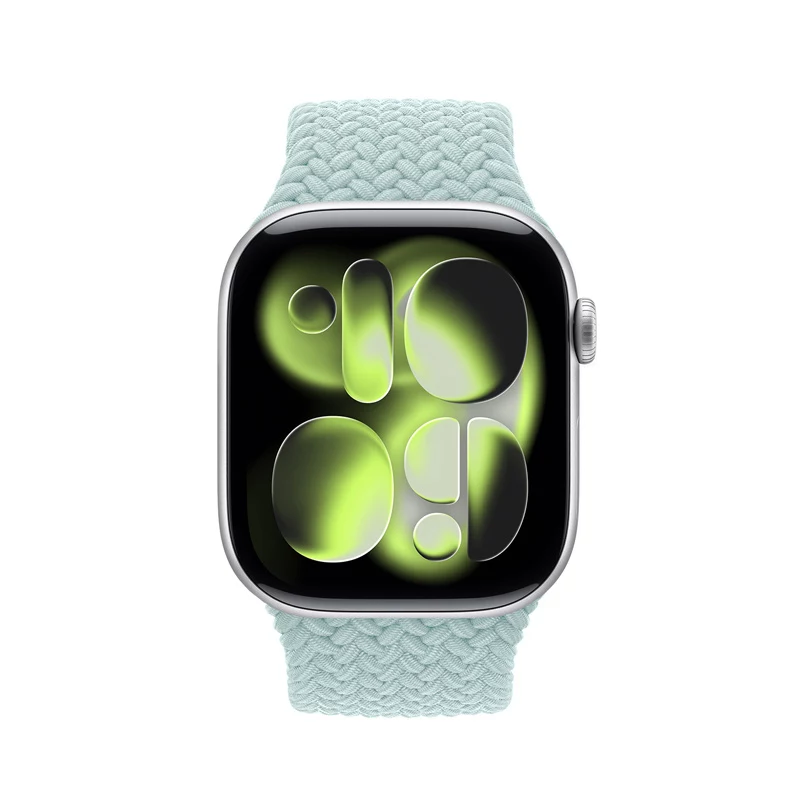 Crong Wave Band punottu kangasranneke Apple Watch 38/40/41/42 mm -kelloon (minttu)