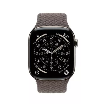 Crong Wave Band - punottu ranneke Apple Watch 44/45/46/49 mm -kelloon (ruskea)