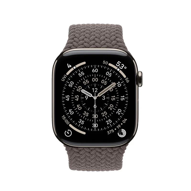 Crong Wave Band - punottu ranneke Apple Watch 44/45/46/49 mm -kelloon (ruskea)