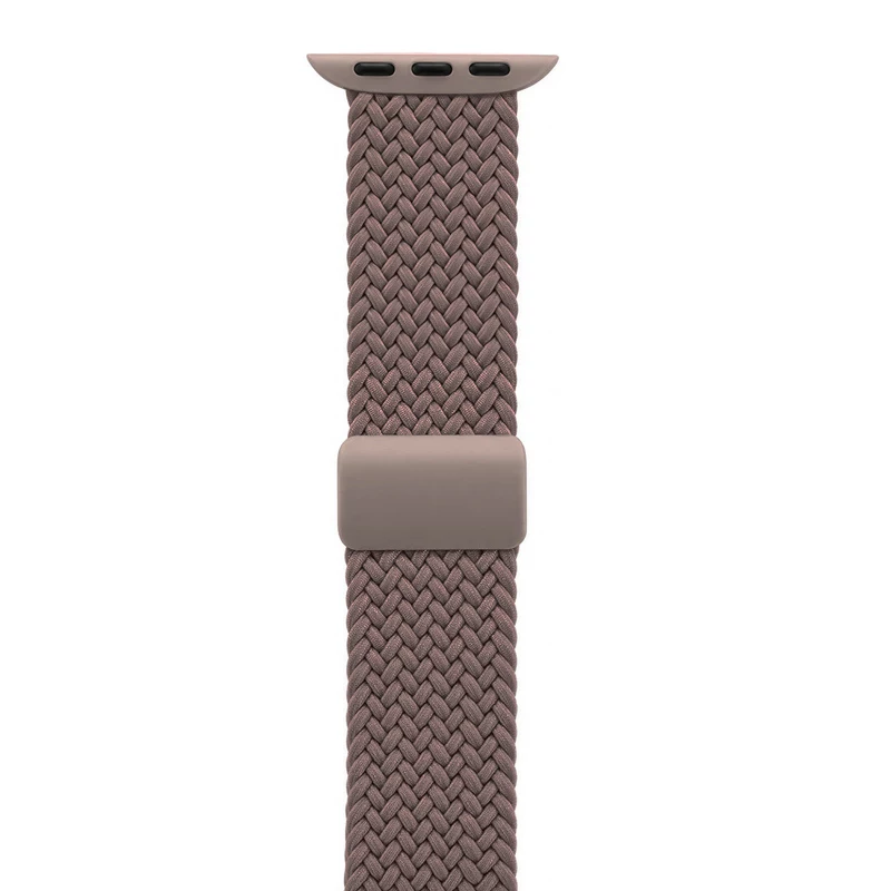 Crong Wave Band - punottu ranneke Apple Watch 44/45/46/49 mm -kelloon (ruskea)
