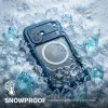Crong Seal Cover Waterproof IP68 -kotelo iPhone 16 Pro -puhelimelle (Marine)