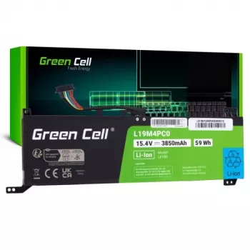 Green Cell L19M4PC0 akku Lenovo Legion 5/5P/7, 60Wh, 15,36V, 3900mAh, 4-kennoinen, Li-Ion, musta