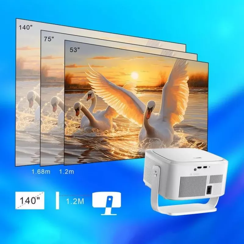 Zenwire PrimeView IMC460 Pro miniprojektori kannettava Android 14 WiFi