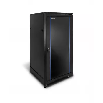 RACKTEL RL-6042SR 42U 600x1000 Flat-Pack palvelinrack-kaappi, musta