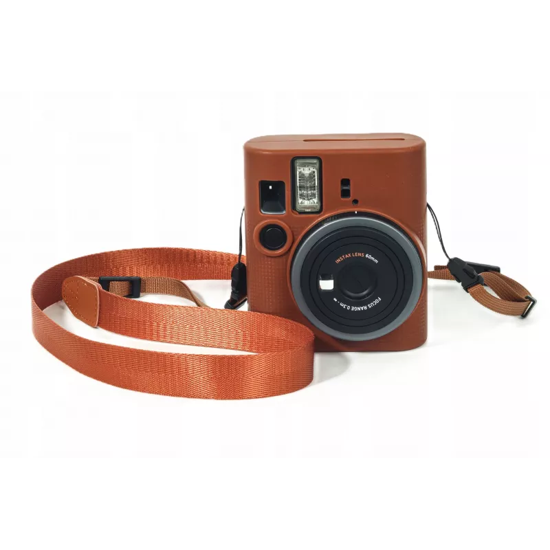 LOVEINSTANT silikoninen suojakotelo Fujifilm Instax Mini 41 - ruskea