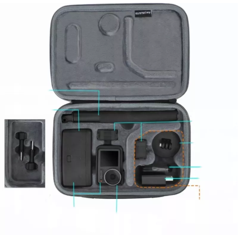 SUNNYLIFE kotelo DJI Osmo Action 3:lle (OA3-B511-D)