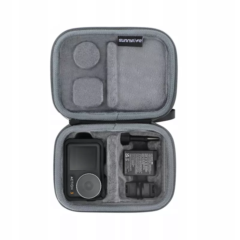 SUNNYLIFE kova suojakotelo DJI Osmo Action 3:lle - musta