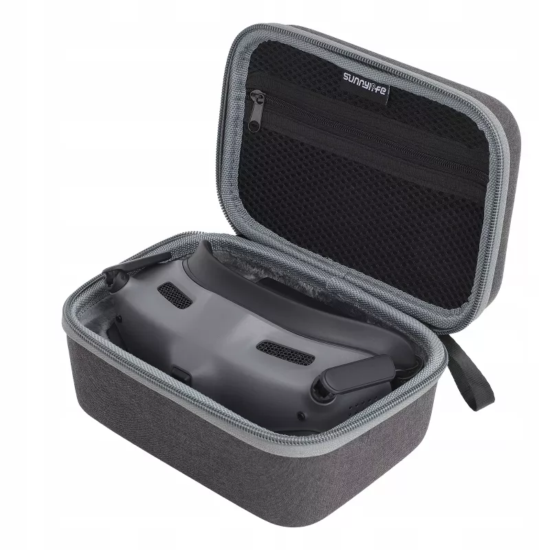 SUNNYLIFE suojalaukku DJI Goggles 2:lle - harmaa/musta kovakuori EVA-vaahto