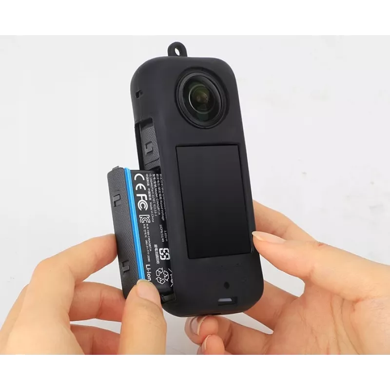 SUNNYLIFE silikoninen suojakotelo Insta360 X3:lle - musta