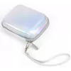 LOVEINSTANT Sparkle Silver PU-nahkakotelo Fujifilm Instax Mini Evo / Mini Liplay / Mini Link