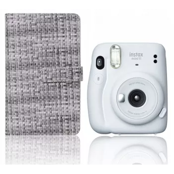 LOVEINSTANT valokuva-albumi Fuji Instax Mini 96 kuvalle - musta PU-nahkakansi, 48 sivua, 2 kuvaa per sivu - yhteensopiva Instax Mini 40, 12, 11, 10, 9, 8, Evo, Liplay, Link kanssa