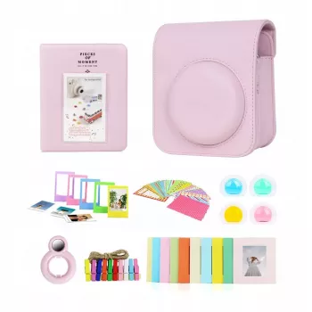 LOVEINSTANT 8-in-1 -tarvikesarja Fujifilm Instax Mini 12 - pinkki