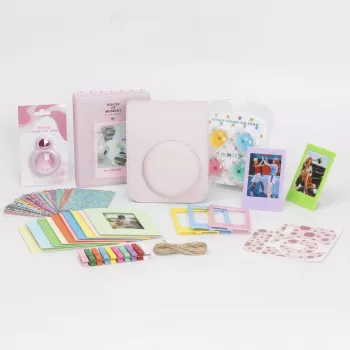 LOVEINSTANT 8-in-1 -tarvikesarja Fujifilm Instax Mini 12 - pinkki