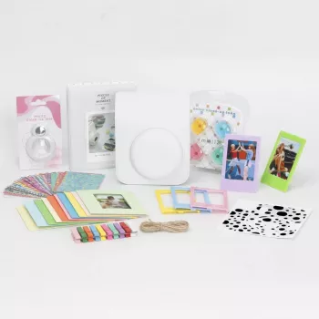 LOVEINSTANT 8-in-1 -tarvikesarja Fujifilm Instax Mini 12 - valkoinen