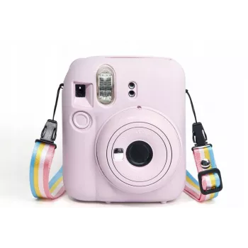 LOVEINSTANT silikoninen suojakotelo Fujifilm Instax Mini 12 - pinkki